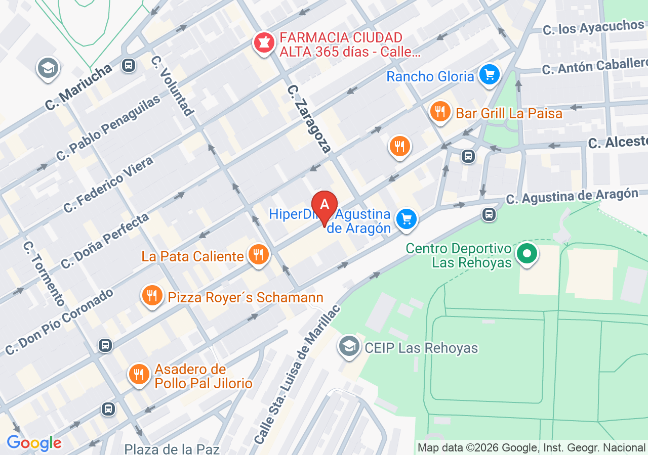 Ubicación Autoescuela Quinta Avenida