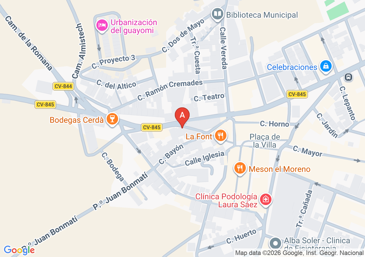 Ubicación de Autoescuela El Fondo