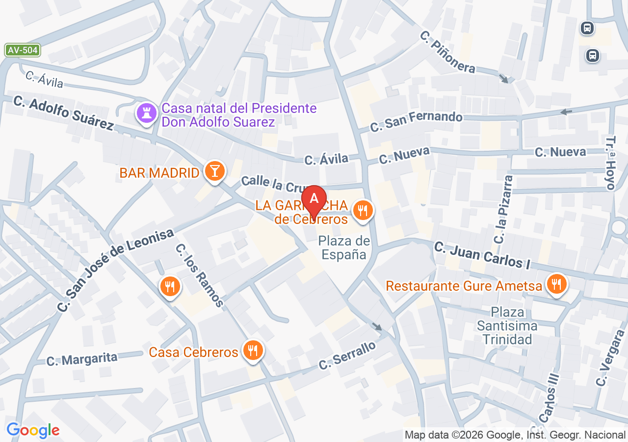 Ubicación de Autoescuela El Tiemblo
