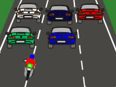 Imagen de la pregunta DGT: De acuerdo con las circunstancias que se observan en la imagen, ¿la motocicleta circula correctament...